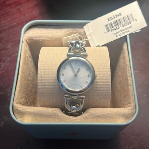 Fossil Women's Olive Three Hand Stainless Steel Watch ES3348